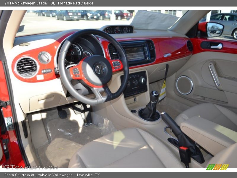 Tornado Red / Beige 2014 Volkswagen Beetle TDI