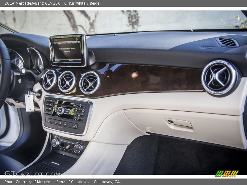 Cirrus White / Beige 2014 Mercedes-Benz CLA 250