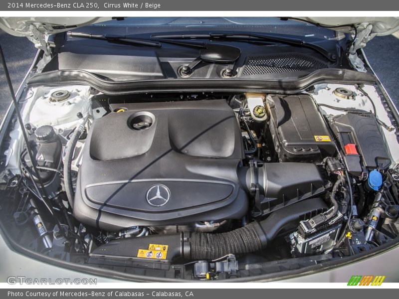 Cirrus White / Beige 2014 Mercedes-Benz CLA 250