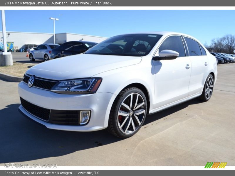 Pure White / Titan Black 2014 Volkswagen Jetta GLI Autobahn