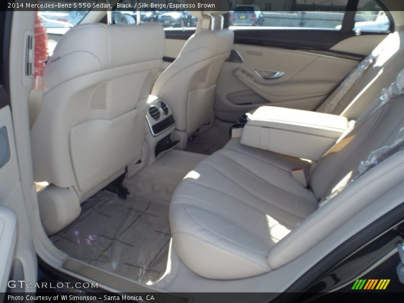Black / Silk Beige/Espresso Brown 2014 Mercedes-Benz S 550 Sedan