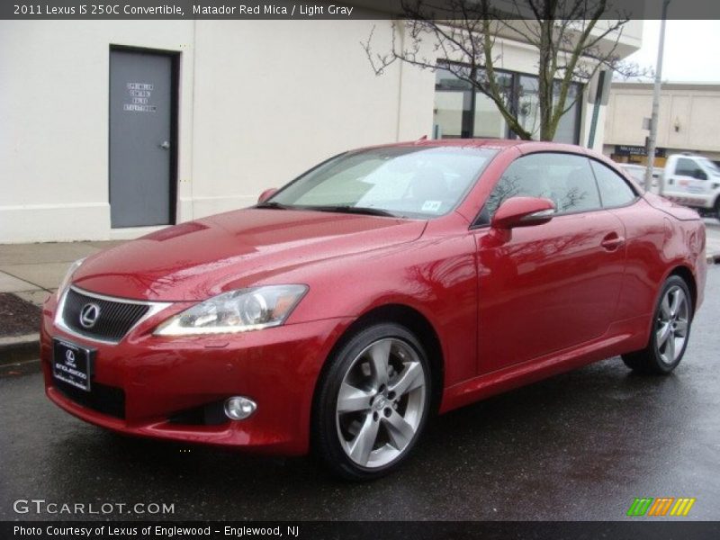 Matador Red Mica / Light Gray 2011 Lexus IS 250C Convertible