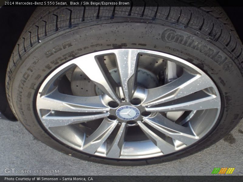Black / Silk Beige/Espresso Brown 2014 Mercedes-Benz S 550 Sedan