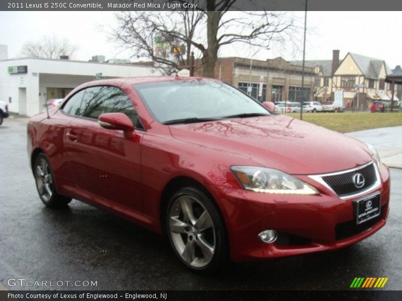 Matador Red Mica / Light Gray 2011 Lexus IS 250C Convertible