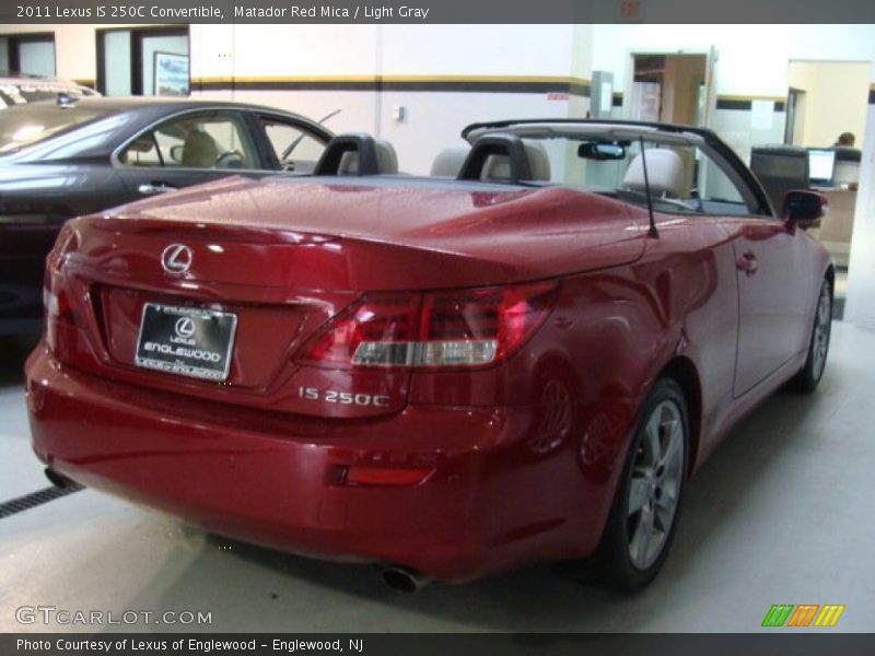 Matador Red Mica / Light Gray 2011 Lexus IS 250C Convertible