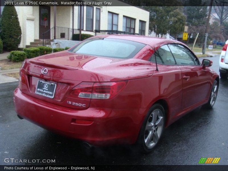 Matador Red Mica / Light Gray 2011 Lexus IS 250C Convertible