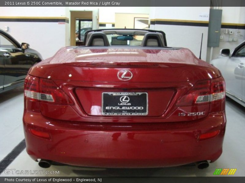 Matador Red Mica / Light Gray 2011 Lexus IS 250C Convertible