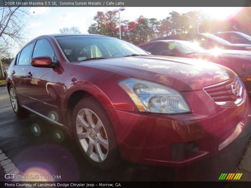 Sonoma Sunset Metallic / Cafe Latte 2008 Nissan Maxima 3.5 SE