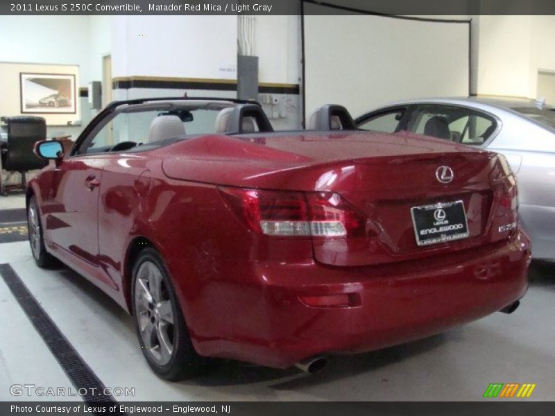 Matador Red Mica / Light Gray 2011 Lexus IS 250C Convertible