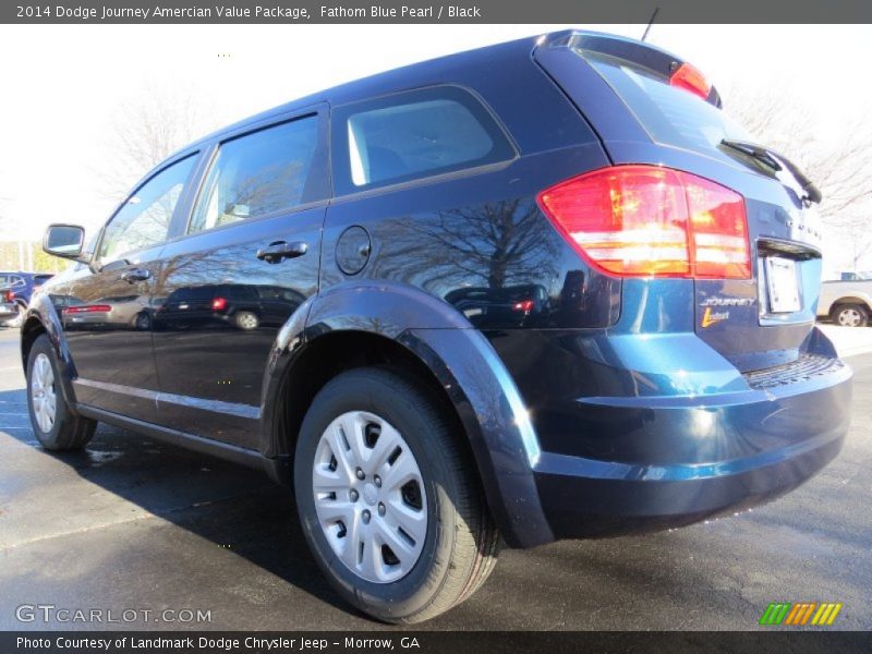 Fathom Blue Pearl / Black 2014 Dodge Journey Amercian Value Package