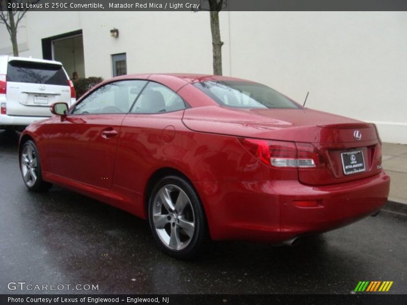 Matador Red Mica / Light Gray 2011 Lexus IS 250C Convertible