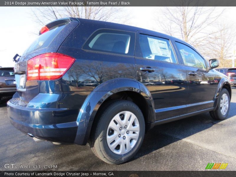Fathom Blue Pearl / Black 2014 Dodge Journey Amercian Value Package