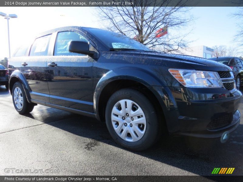 Fathom Blue Pearl / Black 2014 Dodge Journey Amercian Value Package