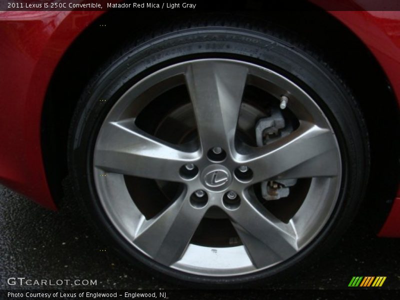 Matador Red Mica / Light Gray 2011 Lexus IS 250C Convertible
