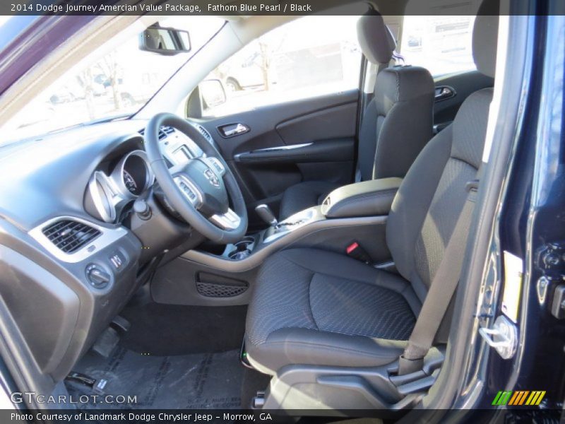 Fathom Blue Pearl / Black 2014 Dodge Journey Amercian Value Package