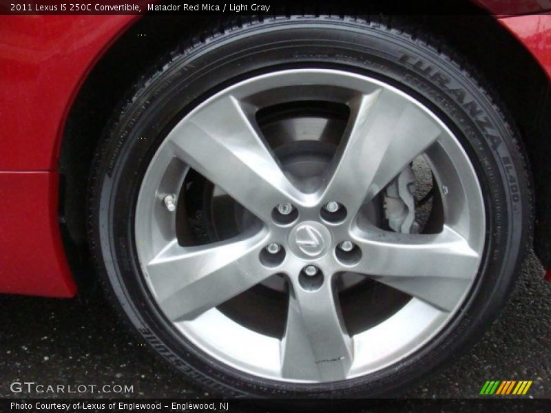 Matador Red Mica / Light Gray 2011 Lexus IS 250C Convertible
