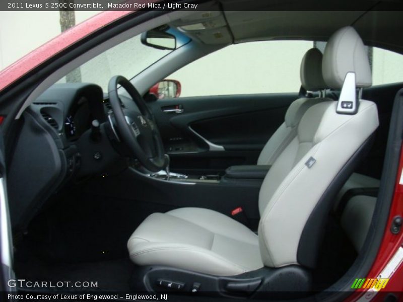 Matador Red Mica / Light Gray 2011 Lexus IS 250C Convertible