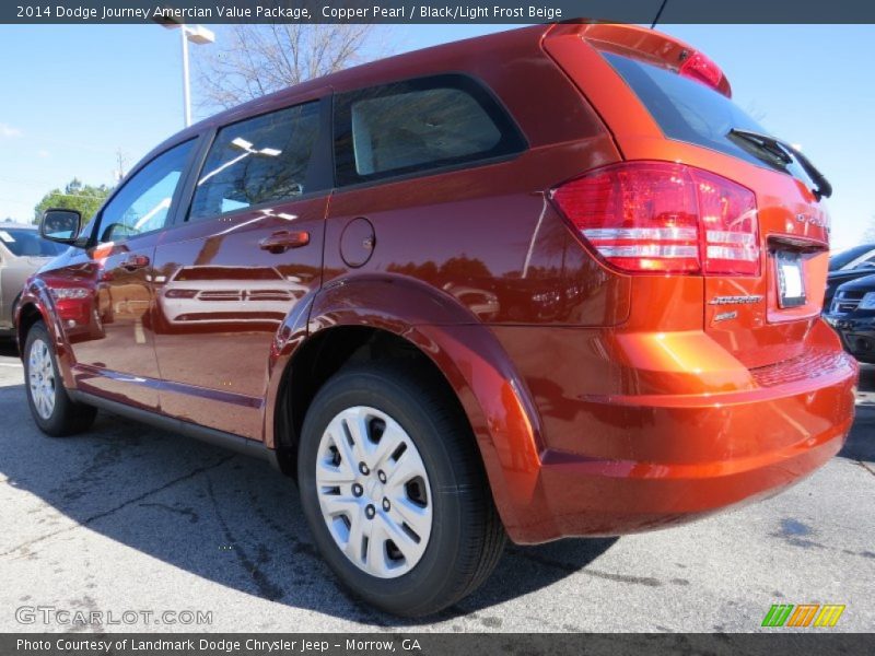 Copper Pearl / Black/Light Frost Beige 2014 Dodge Journey Amercian Value Package