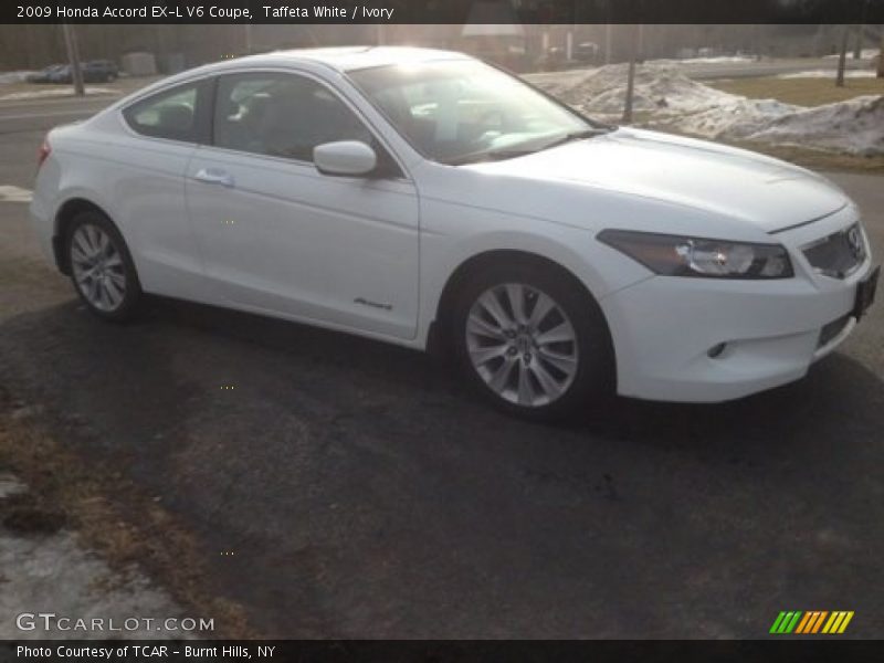 Taffeta White / Ivory 2009 Honda Accord EX-L V6 Coupe