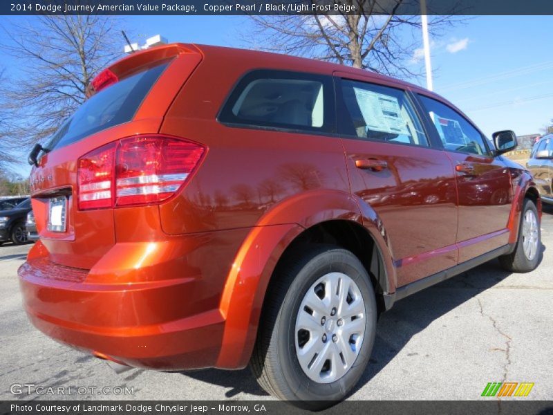 Copper Pearl / Black/Light Frost Beige 2014 Dodge Journey Amercian Value Package