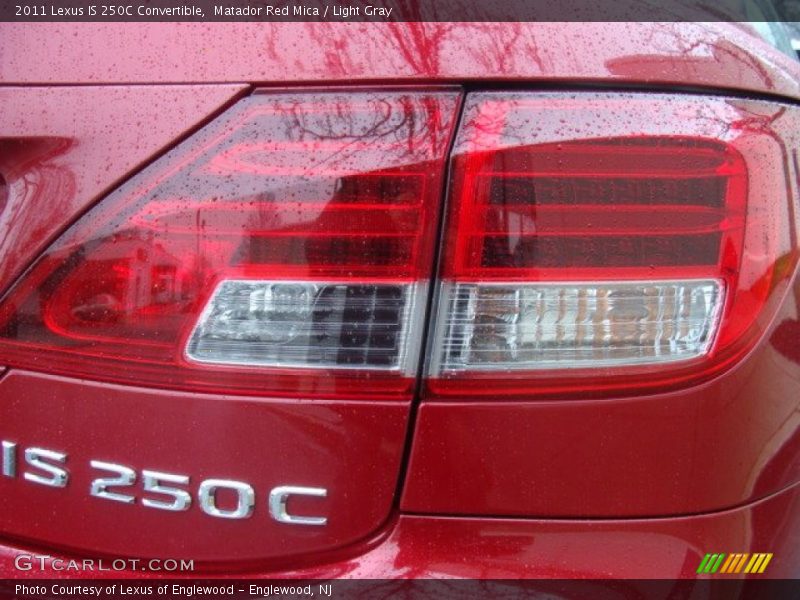 Matador Red Mica / Light Gray 2011 Lexus IS 250C Convertible