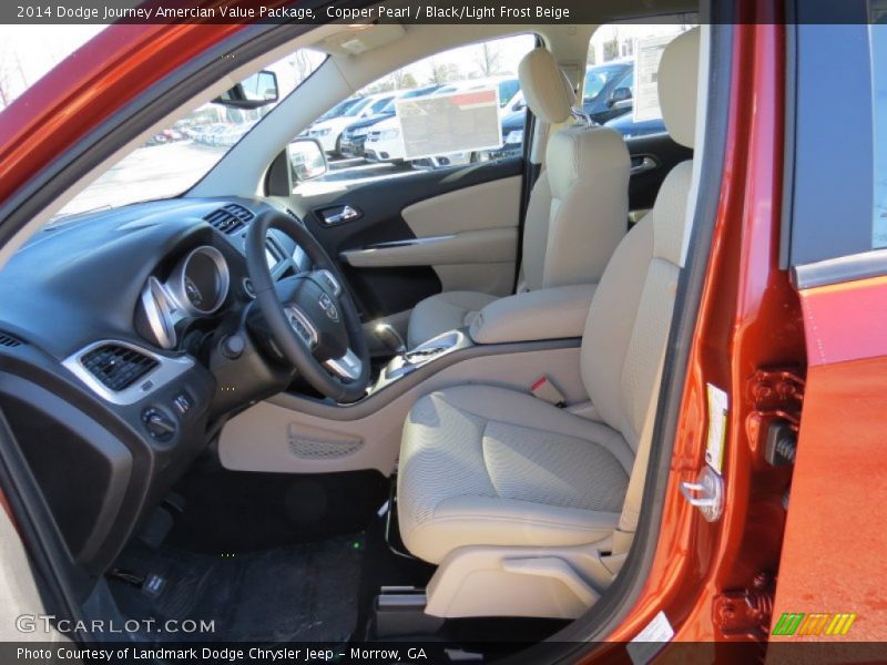 Copper Pearl / Black/Light Frost Beige 2014 Dodge Journey Amercian Value Package