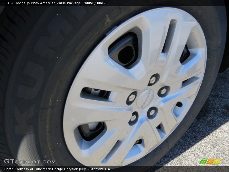 White / Black 2014 Dodge Journey Amercian Value Package