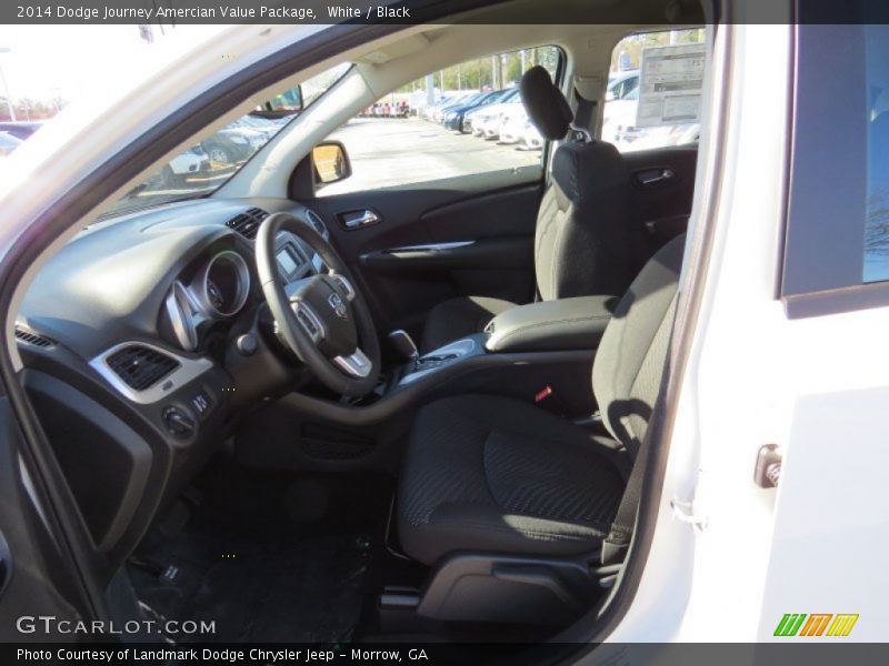 White / Black 2014 Dodge Journey Amercian Value Package