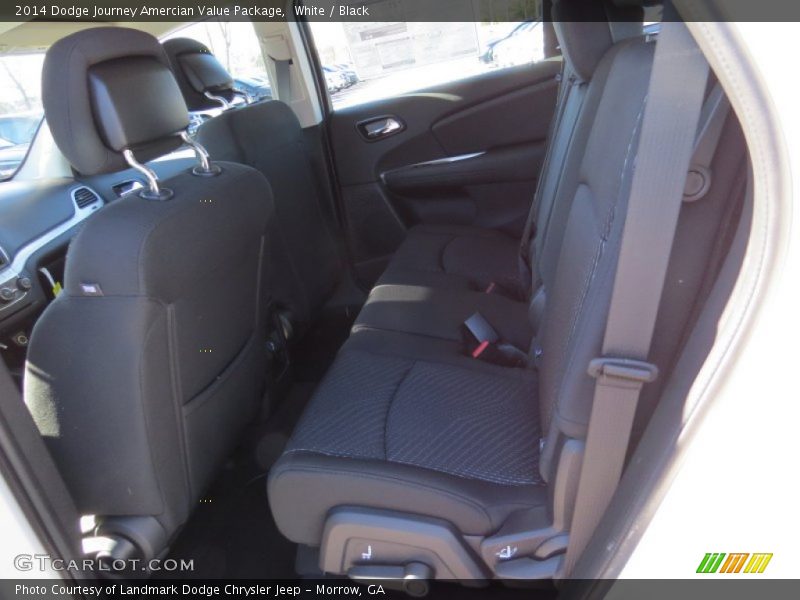 White / Black 2014 Dodge Journey Amercian Value Package