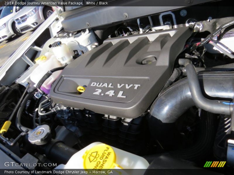 White / Black 2014 Dodge Journey Amercian Value Package