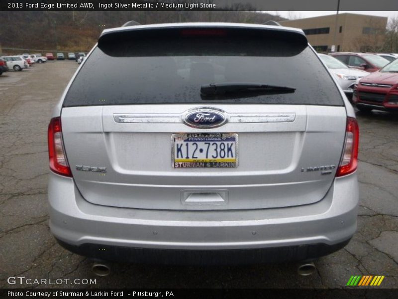 Ingot Silver Metallic / Medium Light Stone 2013 Ford Edge Limited AWD