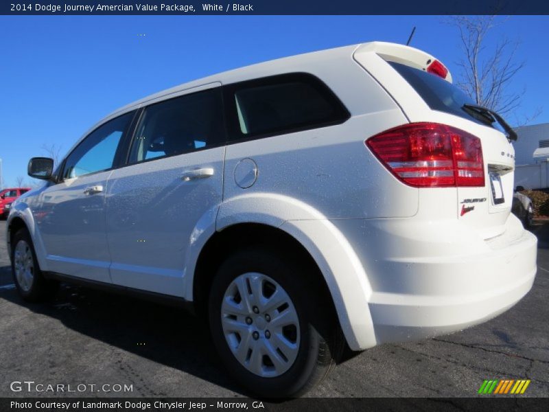 White / Black 2014 Dodge Journey Amercian Value Package
