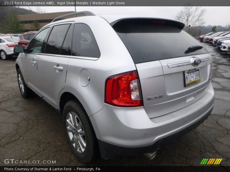 Ingot Silver Metallic / Medium Light Stone 2013 Ford Edge Limited AWD