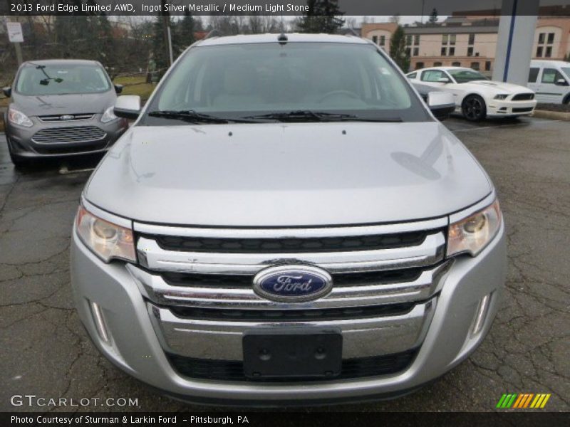 Ingot Silver Metallic / Medium Light Stone 2013 Ford Edge Limited AWD