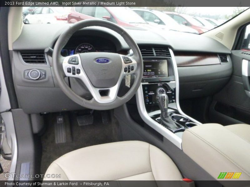 Ingot Silver Metallic / Medium Light Stone 2013 Ford Edge Limited AWD