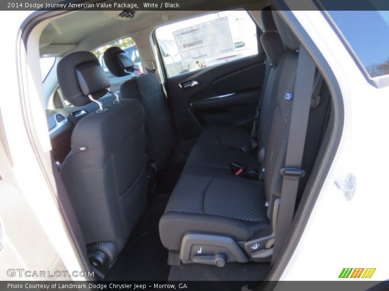 White / Black 2014 Dodge Journey Amercian Value Package