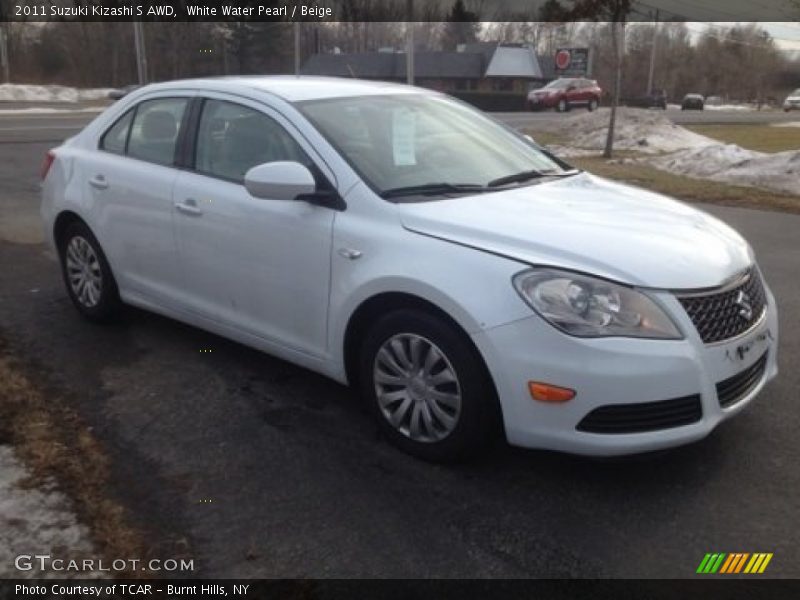 White Water Pearl / Beige 2011 Suzuki Kizashi S AWD