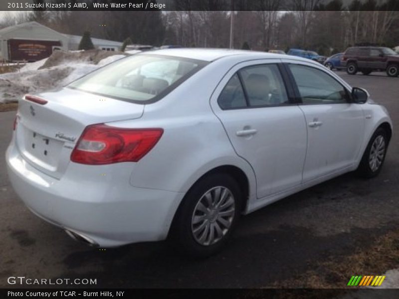 White Water Pearl / Beige 2011 Suzuki Kizashi S AWD