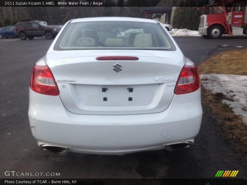 White Water Pearl / Beige 2011 Suzuki Kizashi S AWD
