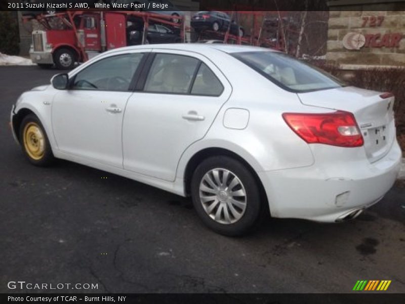 White Water Pearl / Beige 2011 Suzuki Kizashi S AWD