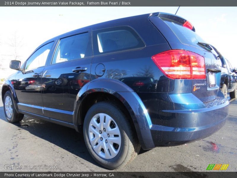 Fathom Blue Pearl / Black 2014 Dodge Journey Amercian Value Package