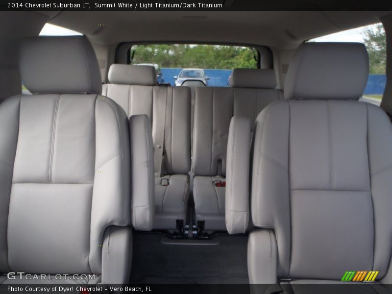 Summit White / Light Titanium/Dark Titanium 2014 Chevrolet Suburban LT