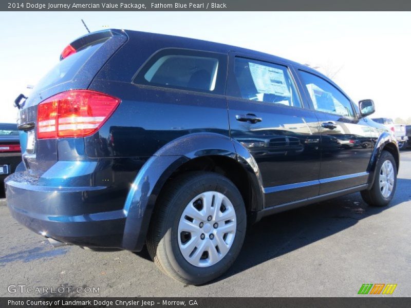 Fathom Blue Pearl / Black 2014 Dodge Journey Amercian Value Package