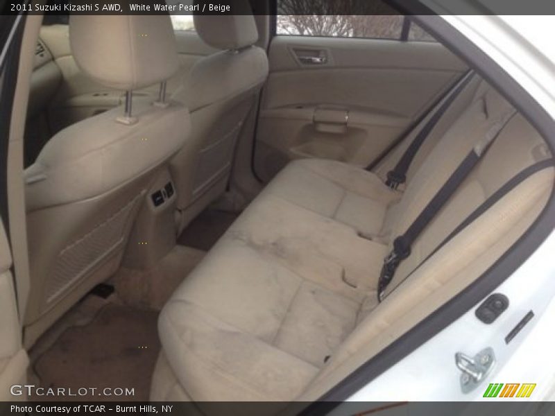 White Water Pearl / Beige 2011 Suzuki Kizashi S AWD