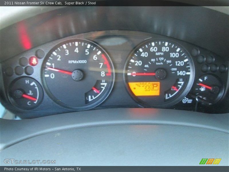 Super Black / Steel 2011 Nissan Frontier SV Crew Cab