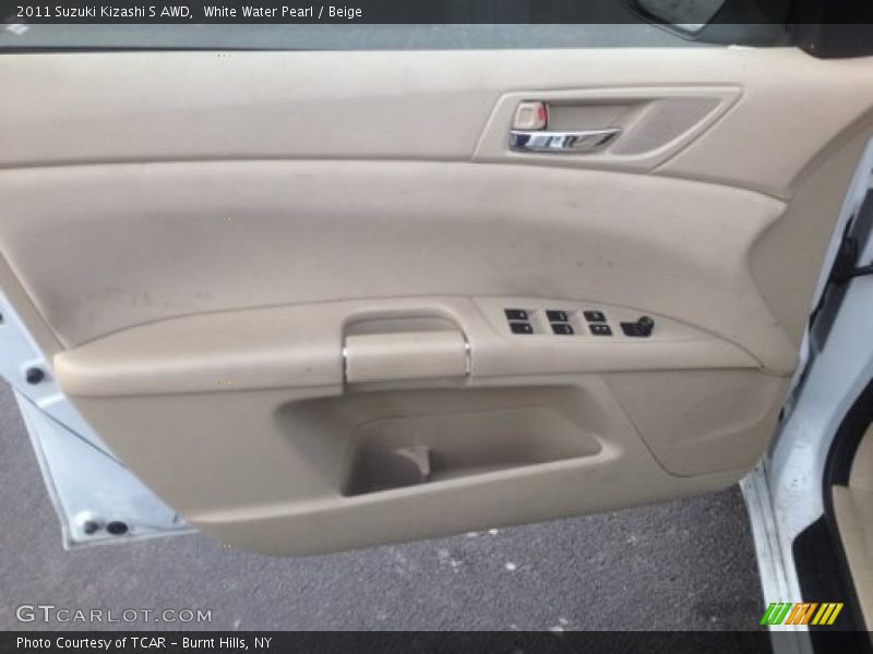 White Water Pearl / Beige 2011 Suzuki Kizashi S AWD