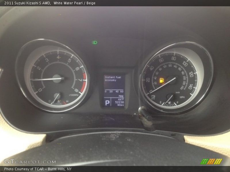 White Water Pearl / Beige 2011 Suzuki Kizashi S AWD