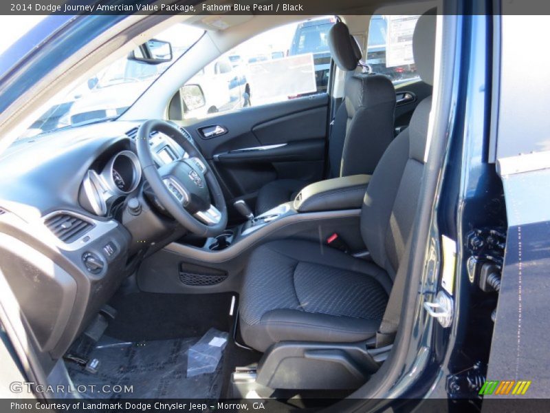 Fathom Blue Pearl / Black 2014 Dodge Journey Amercian Value Package