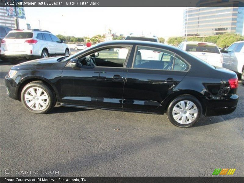 Black / Titan Black 2012 Volkswagen Jetta SE Sedan