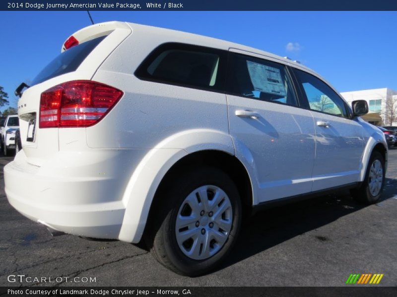 White / Black 2014 Dodge Journey Amercian Value Package